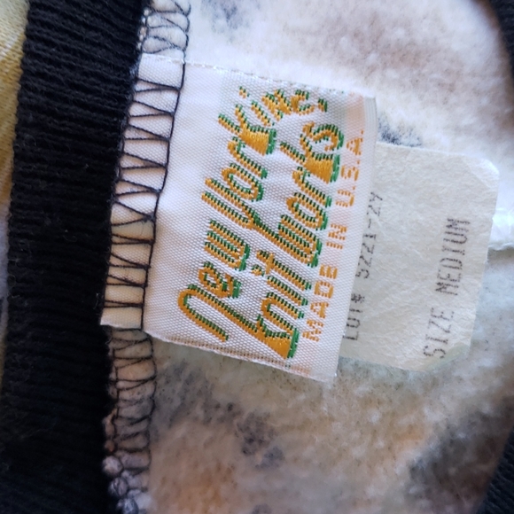 Vintage 80s Leopard Dolman Pullover Sweatshirt sz M Women's Top - Picture 8 of 9